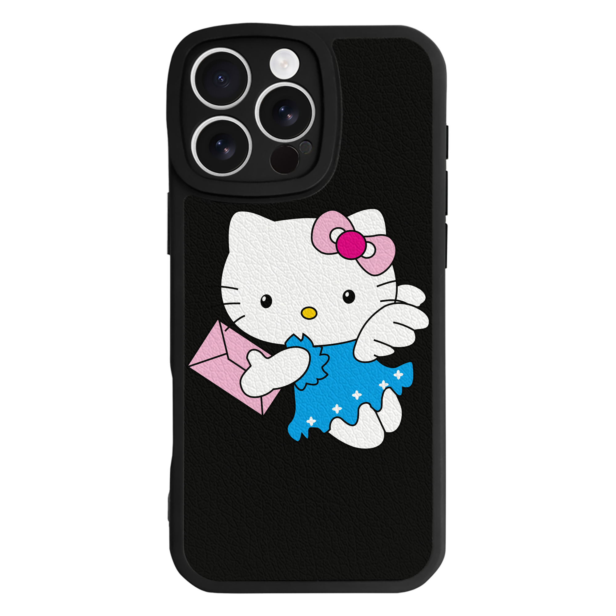 （画像用） Hello Kitty ハローキティ 【iPhone 16シリーズ対応】シリコンスマホケース（レザー調） 材質：シリコン